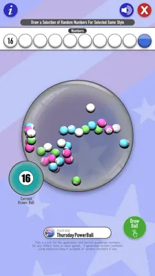 Historical Drawn Ball Data android App screenshot 1